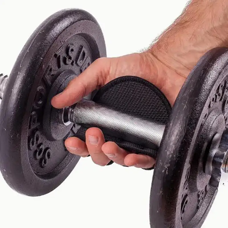 Sarung Tangan Angkat Beban Anti-Selip untuk Gym, Pull-Up Bar, Dumbbell, Menyerap Keringat, Anti-Selip, Pereda Nyeri, Hitam, Pelindung Tangan untuk Pria, Anti Kapalan