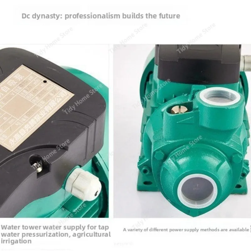 DC 12V, 24V, 48V Brushed Motor Booster Pump, High-head and Large-flow Solar Cell Pump, Self-priming Pump