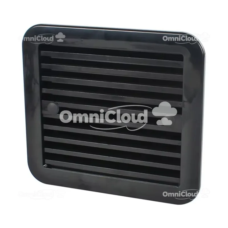 

12 В постоянного тока, черные односторонние бесшумные воздушные жалюзи, решетка, вытяжной вентилятор для автофургона, аксессуары для автофургонов