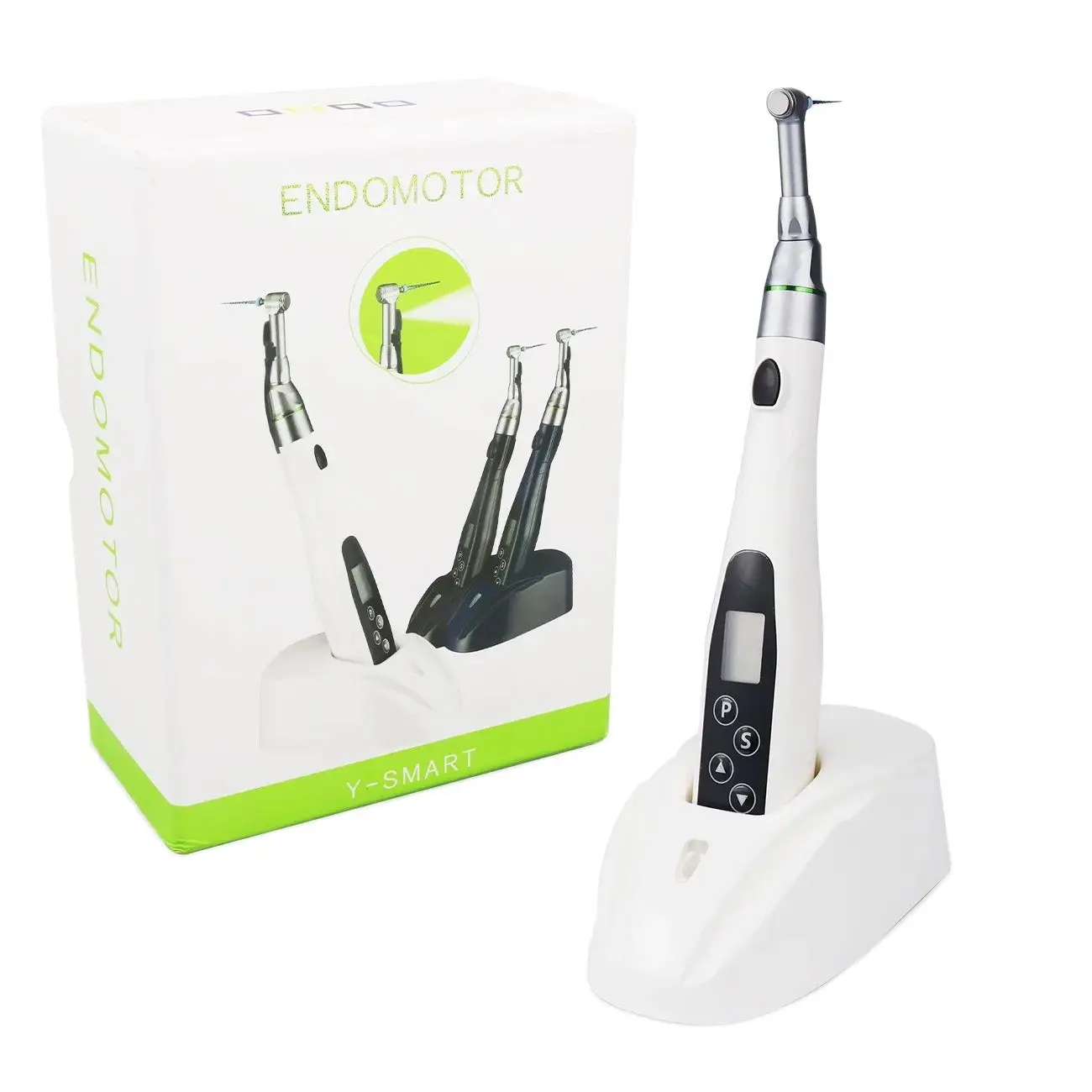 Bezprzewodowy zestaw endodontyczny z lampą LED, redukcja 16:1, bezprzewodowy instrument endodontyczny, elektryczne urządzenie stomatologiczne. — 2