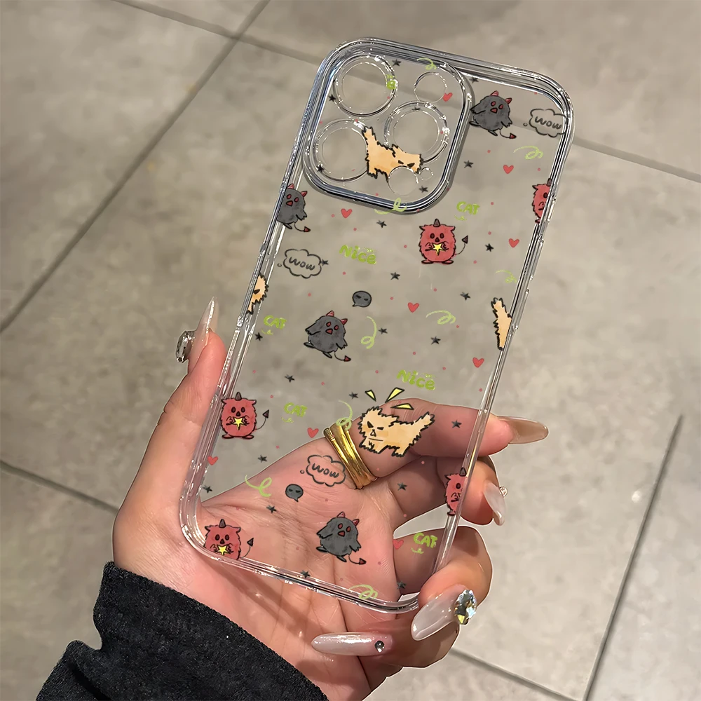 

Litter Monster and Cats Silicone Phone Case for IPhone 17 16 15 14 13 12 11 Pro Xs Max Air Mini 7 8 6 6s Plus SE 2020 2022 Cover