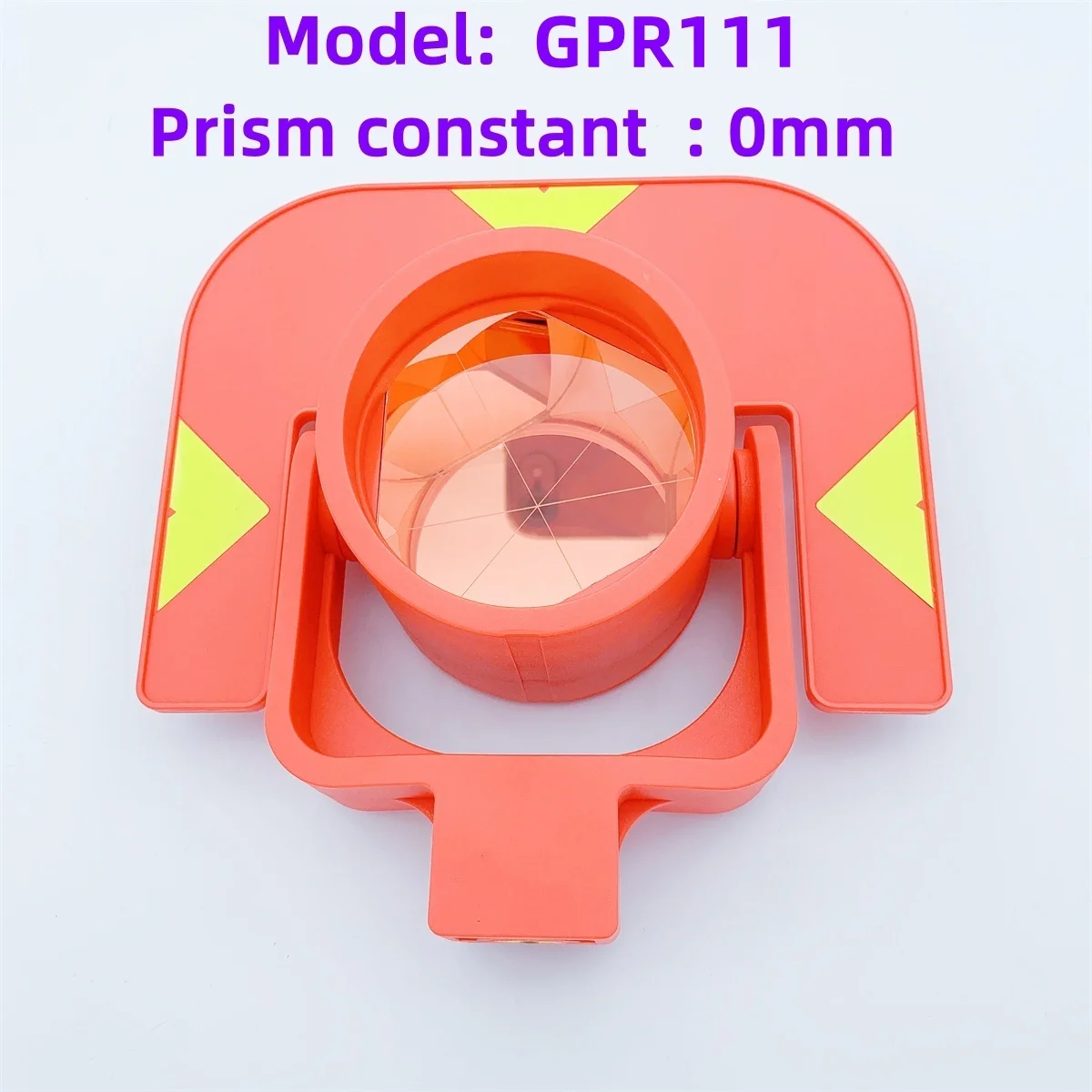 Brang neue GPR111 rote Farbe Einzelprisma, geeignet für Leica Totalstation, kupferbeschichtet, Einzelprisma, inklusive Prismenbeutel