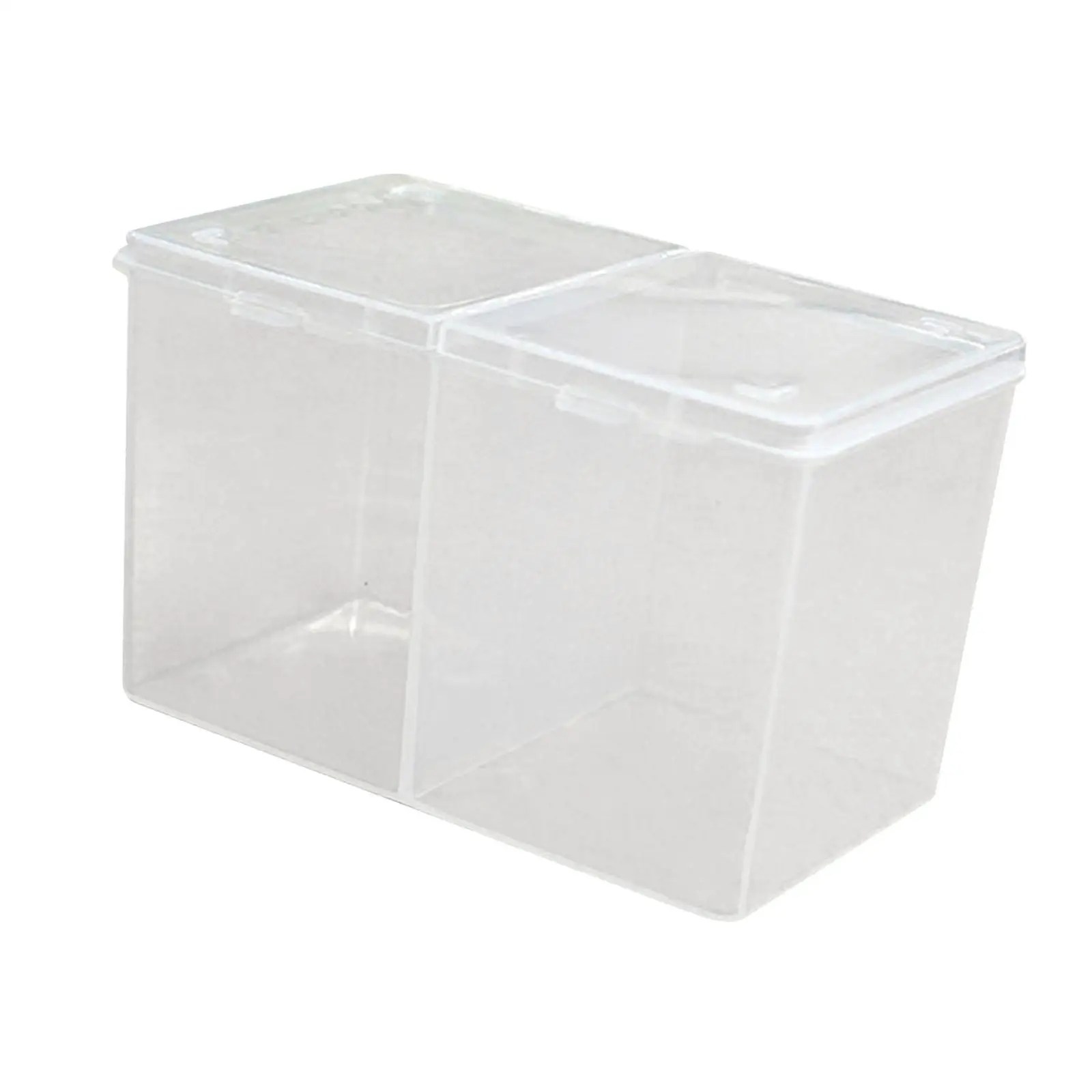 Portable Cotton Pad Swab Box Double Grids Storage for Makeup Remover Pads Manicure Tools Home Travel Organizer