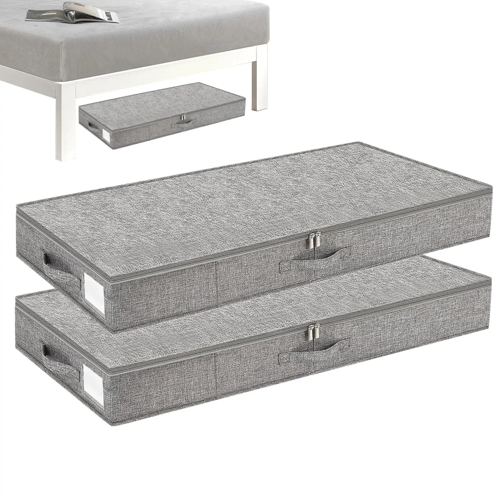 2Pcs Under Bed Stor…