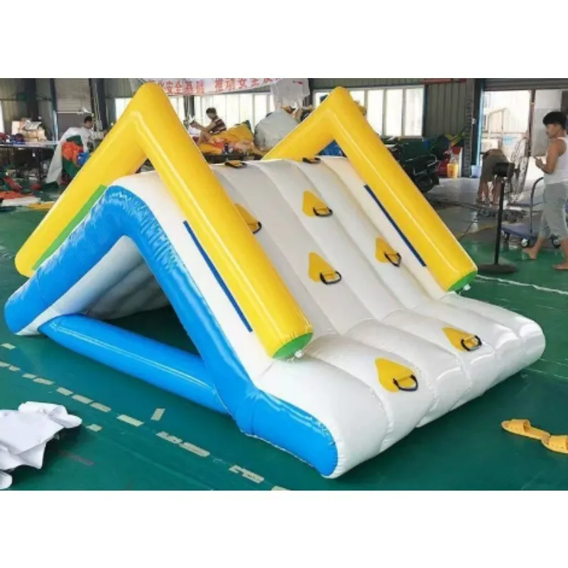 Inflatable mobile water park triangle slide small slide toy seesaw trampoline hot wheel floating toy