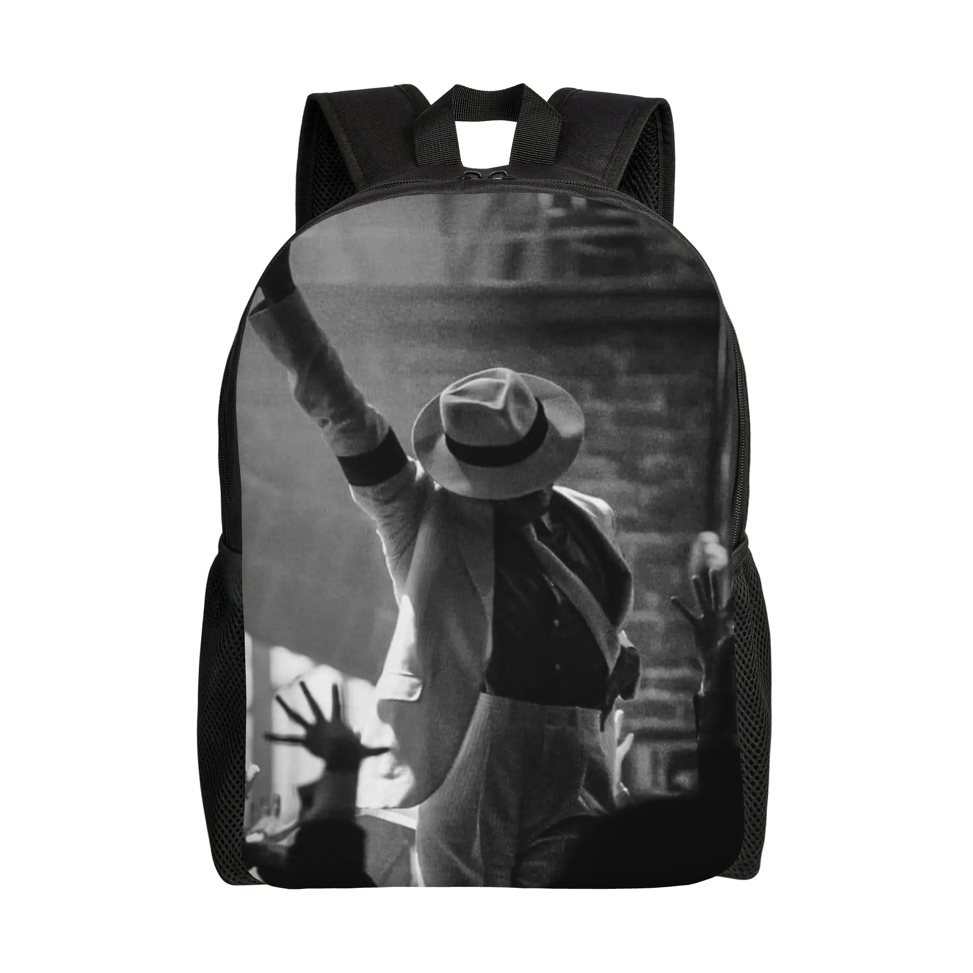 Michaels Jacksons MJ Backpack for Men Women Fashion High School Business Daypack  College Canvas Bags Lightweight