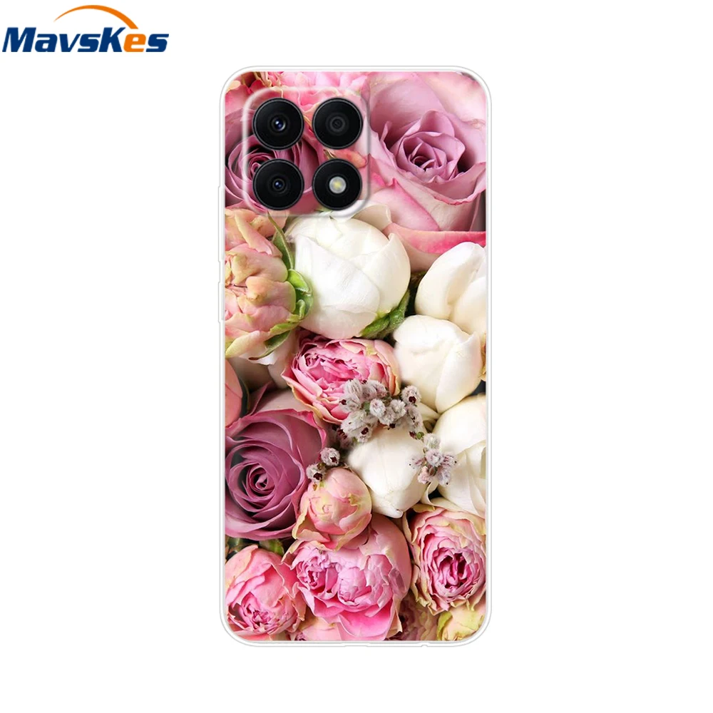 For Honor X8a 2023 Case 4G Funda Clear Soft Silicone TPU Phone Cover Case for Honor X8a Cover HonorX8a X 8a CRT-LX1 Bumper Coque