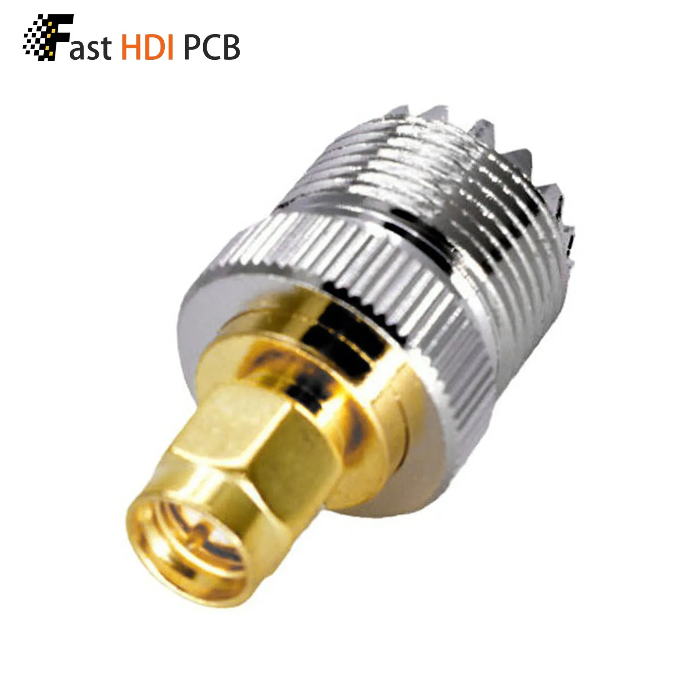 UHF Female to SMA Male RF Adapter, RF Coaxial Adapter SL16/M Jack to SMA Plug Connector for Two-Way Radio Walkie-Talkie Antenna