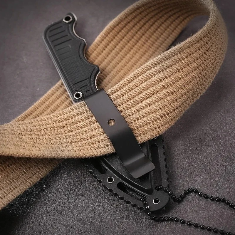 Новое горячее мини-ожерелье с карманом и фиксированным лезвиемG10, ручка 5Cr15MoV, лезвие EDC, походный инструмент, нож с ножнами, многофункциональный уличный нож