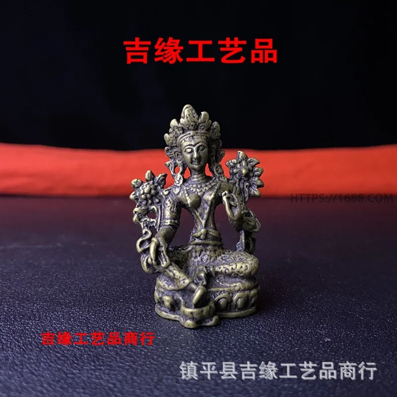 Медная статуя Будды в тибетском стиле, Непал, маленькая статуя Будды, Падмасамбхава Манджушри, зеленая Тара Ваджрасаттва, винтажный домашний декор