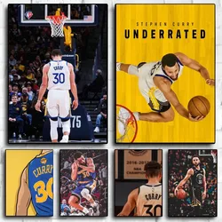 1PC Stephen Curry Poster Self-adhesive Art Waterproof Paper Sticker Coffee House Bar Room Wall Decor