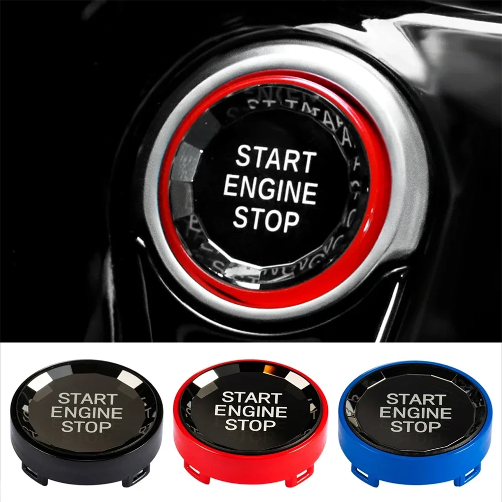 

Car Engine Start Stop Switch Button Sticker Interior Trim for BMW X1 E84 E81 E87 X5 E70 X6 E71 E90 E60 E91 E92 E93 Z4 E89 E