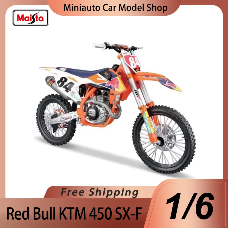 

Новинка в наличии Maisto 1:6 Red Bull Ktm 450 Sx-F Edition 2018 # 84, миниатюрная литая под давлением модель мотоцикла из сплава, Mxgp, игрушки в подарок