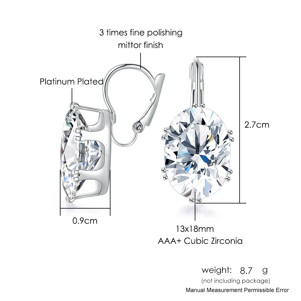 ZHOUYANG Earrings With Stones Female Korean Style AAA+ Cubic Zircon Women Jewelry Accessories Wholesale Gifts For Girls KBE154