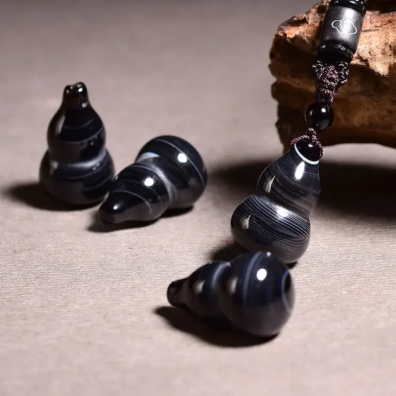 

Натуральный кулон-амулет из камня «Тень», в форме тыквы, с символом Фулу, приносящий удачу, из камня «Красный бамбук», ювелирное украшение, ожерелье с символом «Соре Мол»