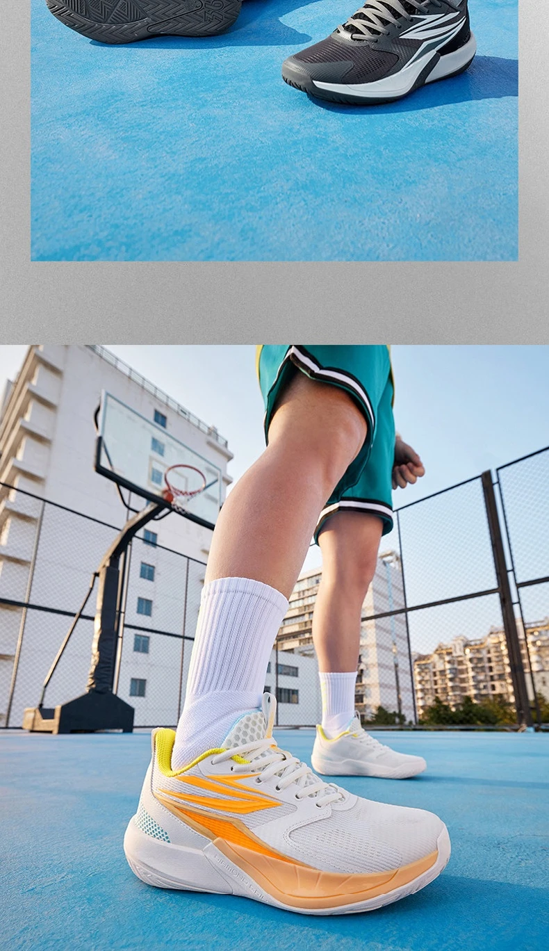 361 Degrees BIG3 Team 4.0 Herren Basketball-Sportschuhe Schutz Langlebig Verschleißfest Agil Atmungsaktive Sneakers 672621104 – Detail 14