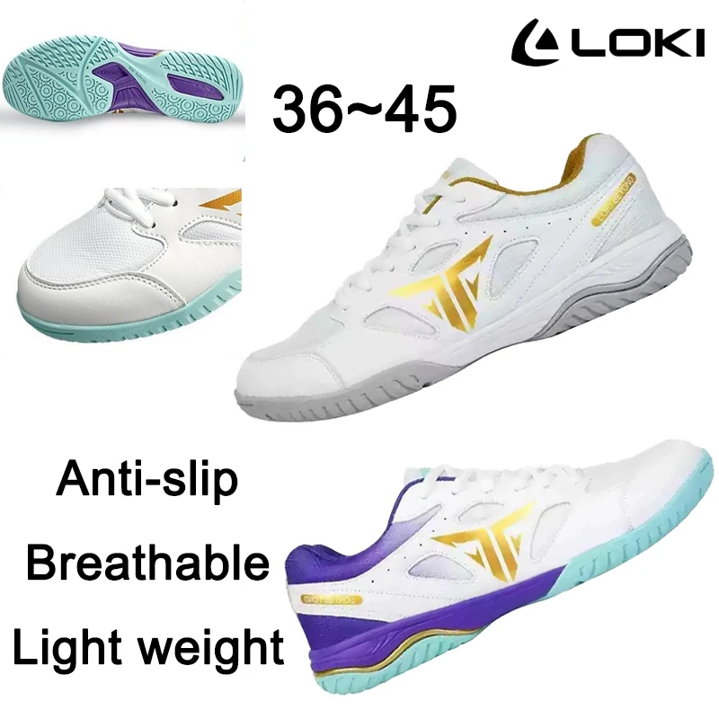 

Original LOKI Table Tennis Shoes TSW5004/5005 Anti-slip Breathable Ping Pong Sneakers Competition Shoes for Ping Pong