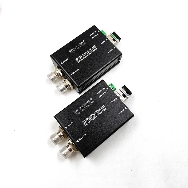 Mini 12G-SDI to Fiber Optic Converter Enhance Video Quality, Extend Distance, Compact Size