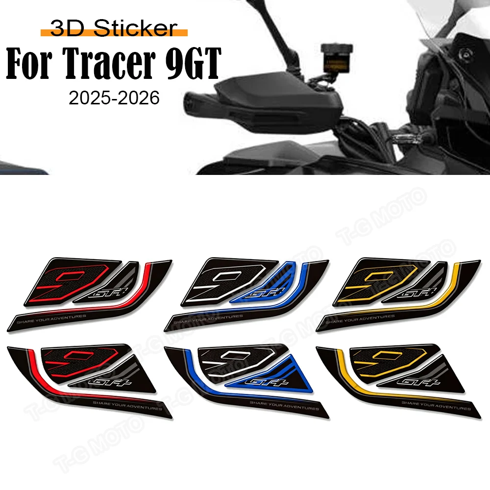 For Tracer 9GT 9 GT 9GT + 9GT+ Motorcycle Handguard Stickers Tank Pad Protector Covers Waterproof Decal 2025 2026