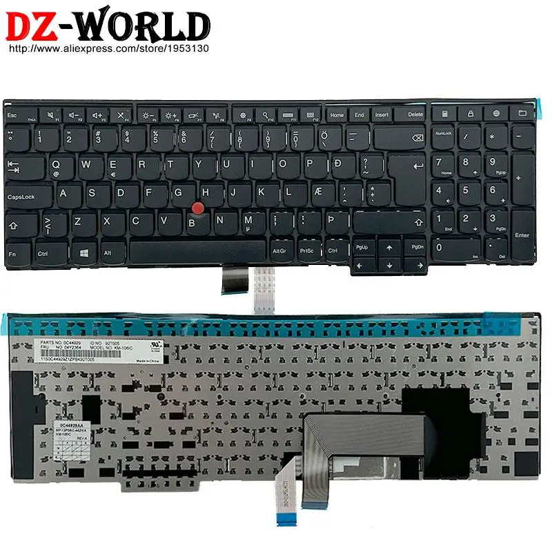 IC Icelandic Backlit Keyboard for Lenovo Thinkpad P50S T560 W540 T540P W541 T550 W550S L540 L560 L570 E531 E540 04Y2364 04Y2403