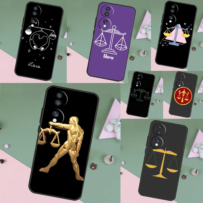 Zodiac Libra Balance Cover Case For Honor 90 70 50 Lite X9a X8a X7a X6a X7 X8 X9 Magic 5 Pro Magic 5 Lite 9X 8X