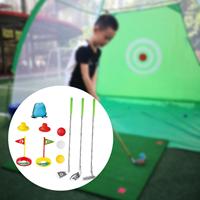 Kids Golf Club Set with Target Holes with Club Educational Golf Toys with Storage Bag for Family Yard Backyard Children Indoor