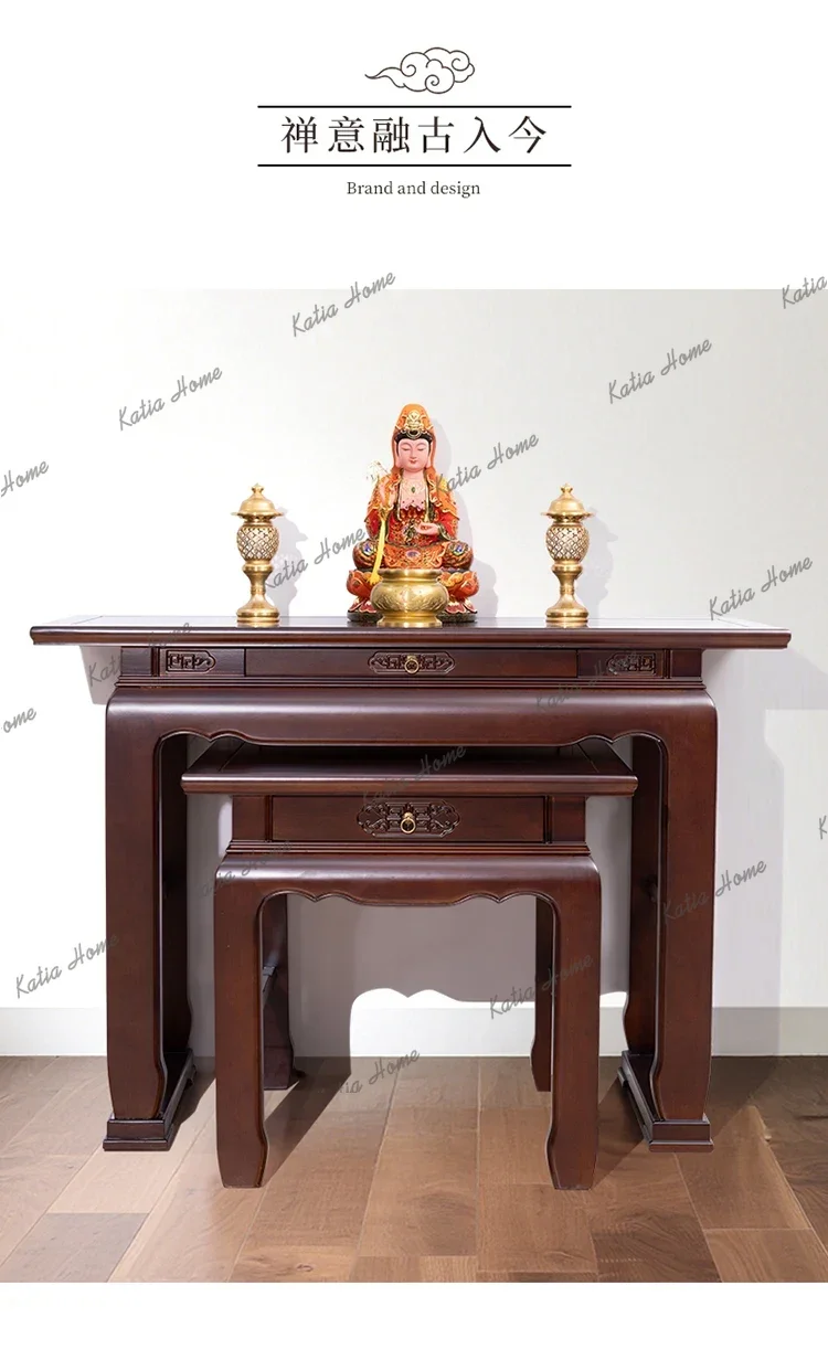FG Solid Wood Altar Table Home Use Incense Table Buddha Altar Worship Table
