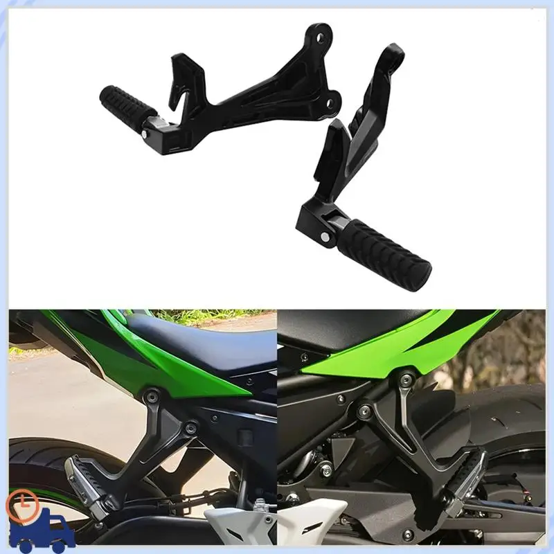 

Durable Rear Passenger Footpegs Pegs Brackets Fit For Kawasaki Ninja 650/Z650 2017-2023 2022 2021 2020 2019 2018 Motorcycle