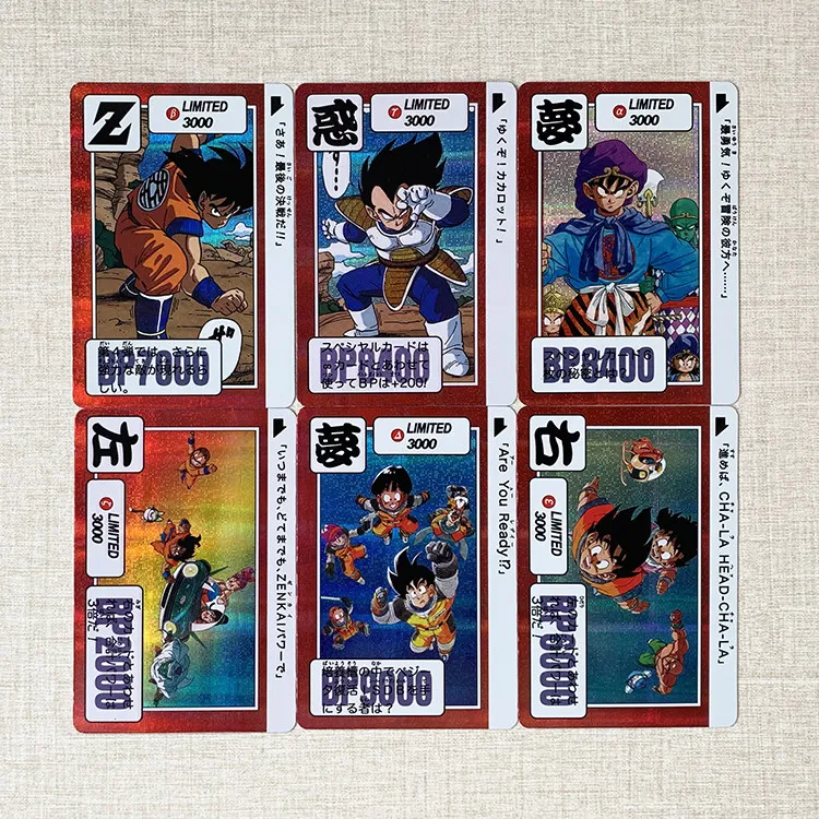 Dragon Ball Limited Edition 3000 DIY Light Reflector Grid Flash Card BP8400 Vegeta Western Style Kid Goku Anime Game Card Toys view 2