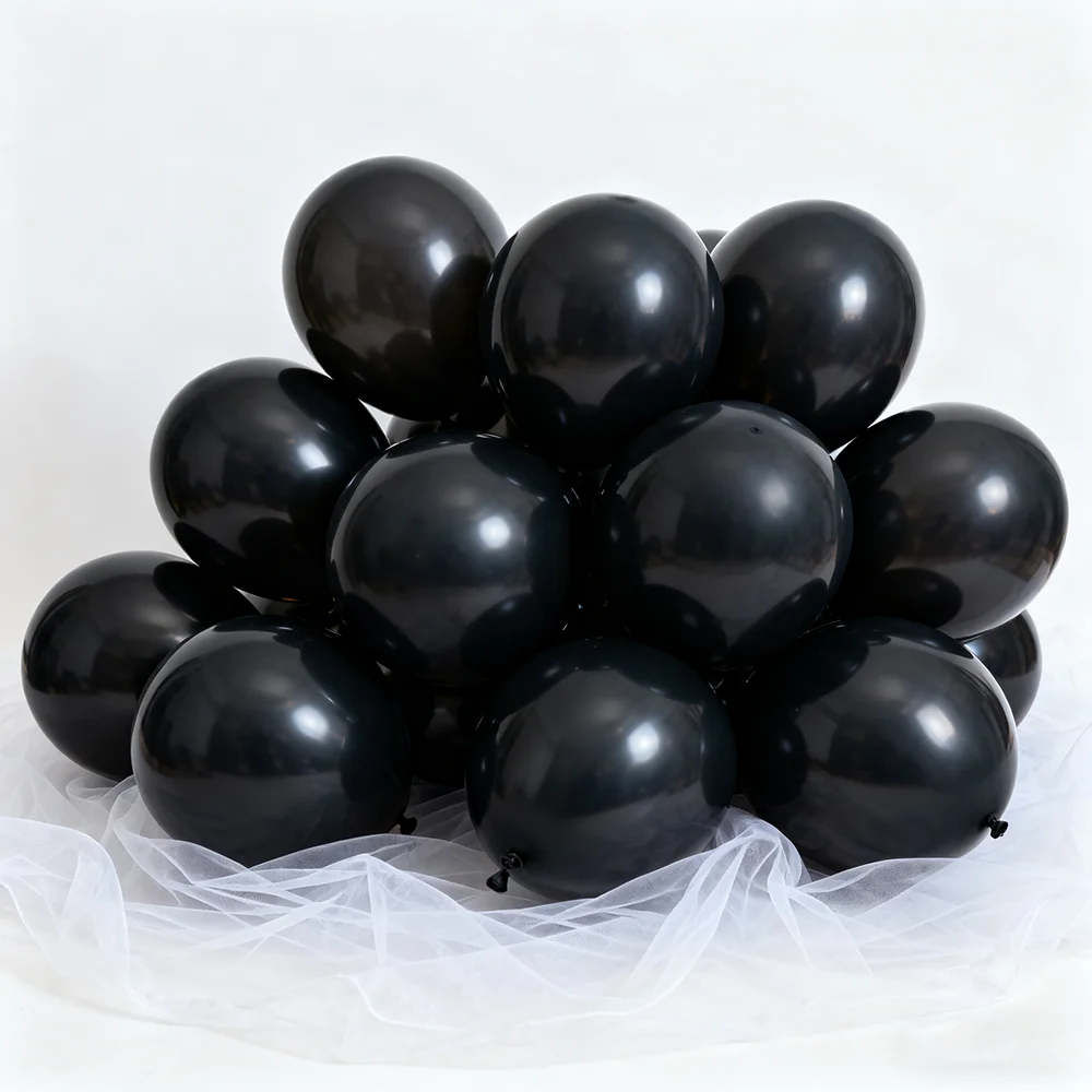 20/50 قطعة ماتي بالون سميكة اللاتكس بالون صغير 10 بوصة 12 بوصة أسود وردي بالون عيد ميلاد الزفاف مهرجان الطرف الديكور #2