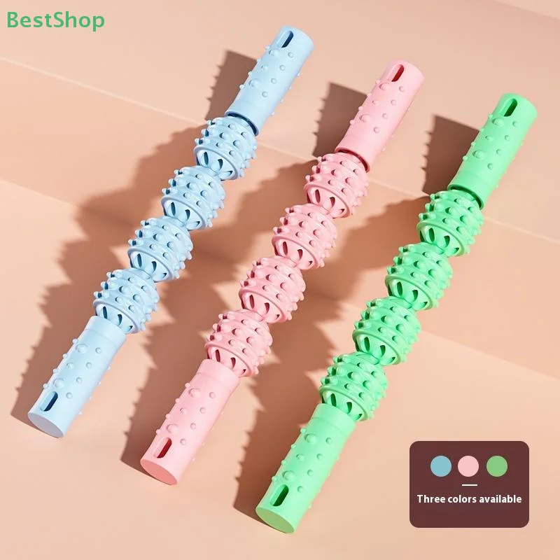 

Gear Massage Stick Yoga Deep Muscle Relaxation Massage Shaft Personal Training Fascia Roller Plastic Roller Stick Shaft Fitness