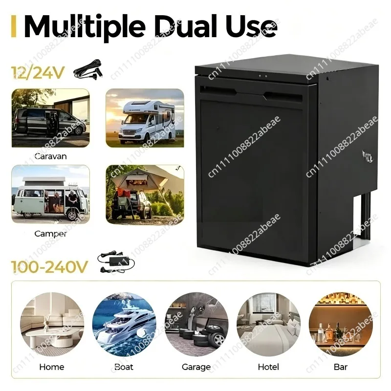 12/24V Outdoor  CR65X  Reversible Door Mini Mobile Home Camper Fridge for RV Appliance