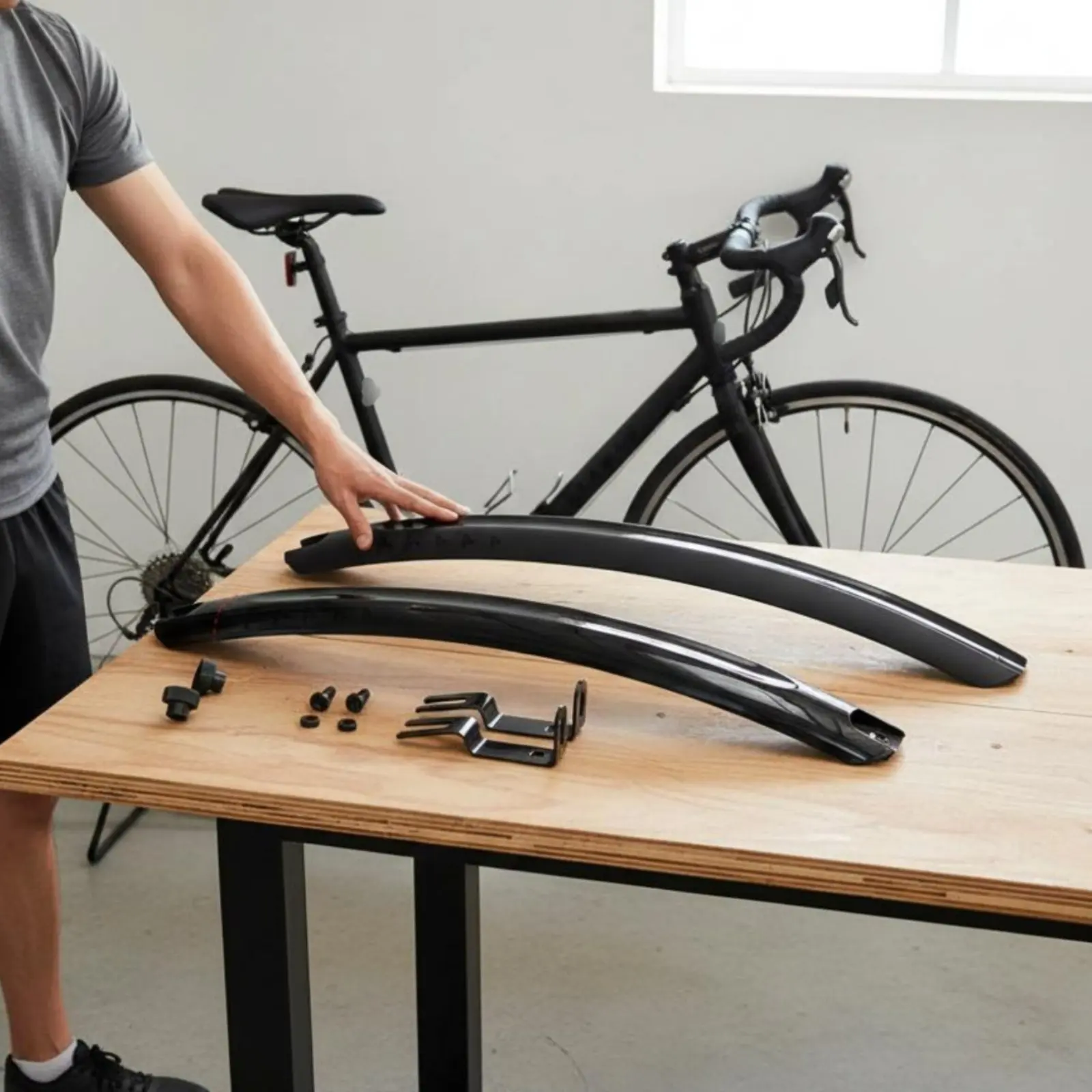 

28-Inch Equivalent Bike Fenders Lightweight Fast-Release Cycle Mudguards Fast-Release Cycle Mudguard Long-Lasting Asphalt Bike