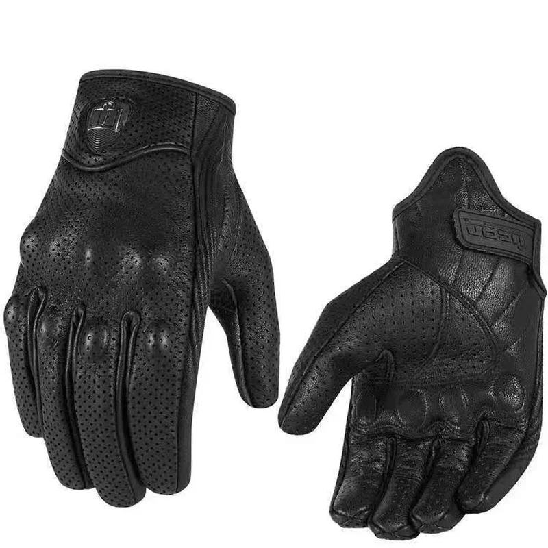 Guanti in pelle classici urbani retrò uomo Moto Guantes Moto MTB Bike Riding 100% vera pelle bovina Luvas