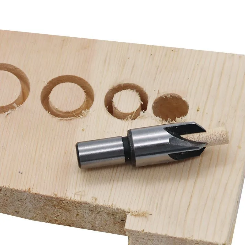 Imagem -03 - Conjunto Plugue de Madeira Cortador Garra Cilindro Tenon Broca Conjunto Reta Cônico Carpintaria Cortiça Broca Ferramenta Corte Faca Peças