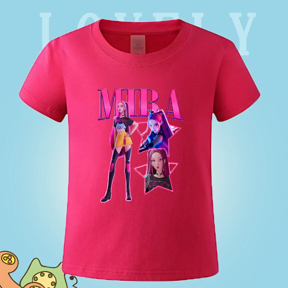 camisetas-para-meninos-criancas-roupas-para-menina-huntrix-kpop-demonio-cacador-criancas-roupas-topos-camisetas-cacadores-camiseta-menino-topo