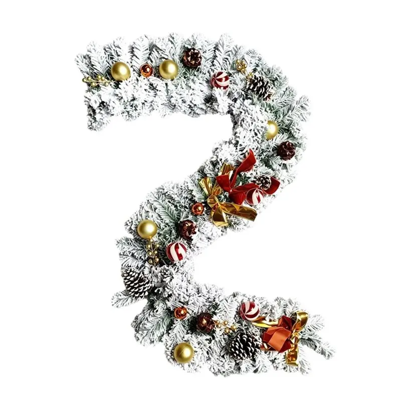 ABRU-6Ft Pre-Lit Artificial Christmas Garland With Pine Cones Xmas Decor Featuring Lifelike Pinecone & Berry Clusters