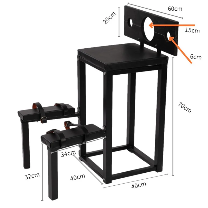 SM sex furniture chair training props hand and neck cuffs SP props couples sex tools love chair restraint rack tools