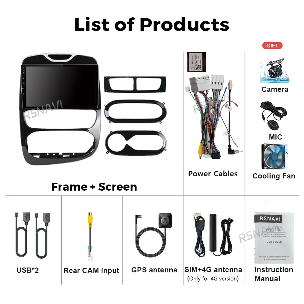 Android 16 Car Radio For Renault Clio 3 4 2012 - 2018 Auto Multimedia Player Stereo Audio Video GPS Navigation DSP Carplay WiFi