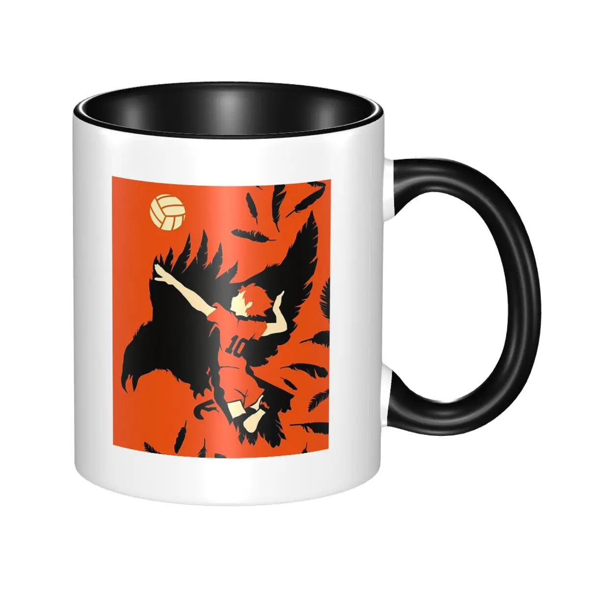 Anime Haikyuu Rising Spiker Mug Funny Ceramic Coffee Cups Tea Mugs Milk Cup Drinkware Gifts for Woman Man