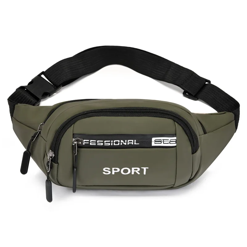 حقيبة خصر رياضية مع مقصورات متعددة بسحاب - حزام قابل للتعديل وحقيبة متينة للأنشطة الخارجية والسفر الرياضي #2