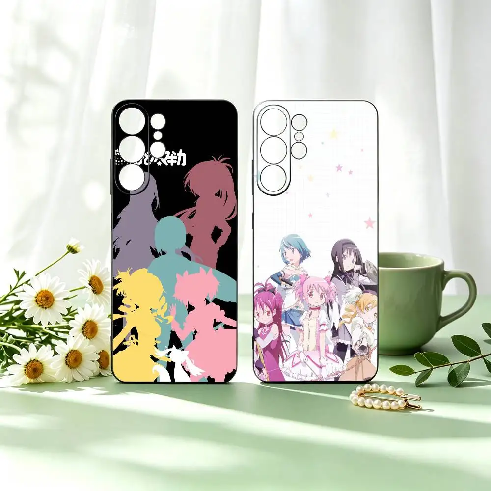 Puella Magi M-Madoka Magica Phone Case For Samsung S26,S25,S24,S23,S22,S21,S30,Ultra,Plus,Fe,Soft Silicone Black Cover