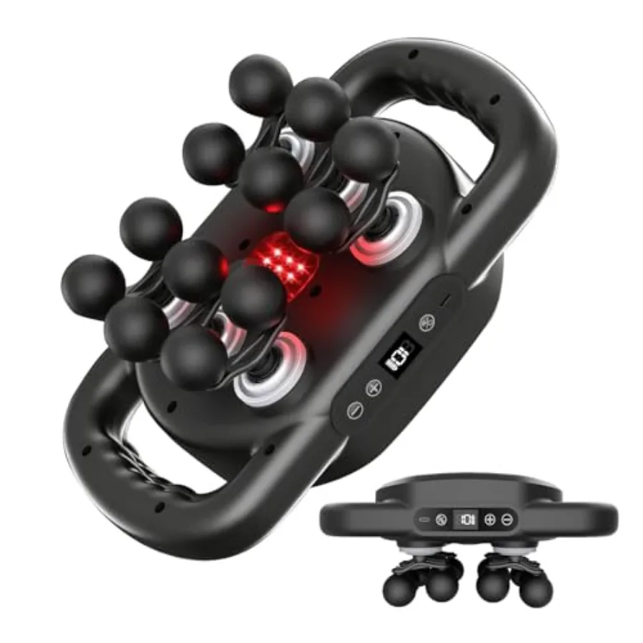 

Набор массажных пистолетов с 12 головками, массажер для глубоких тканей, массажер для мышц, инструмент, тихий массажный пистолет для мышц всего тела, облегчение боли в мышцах