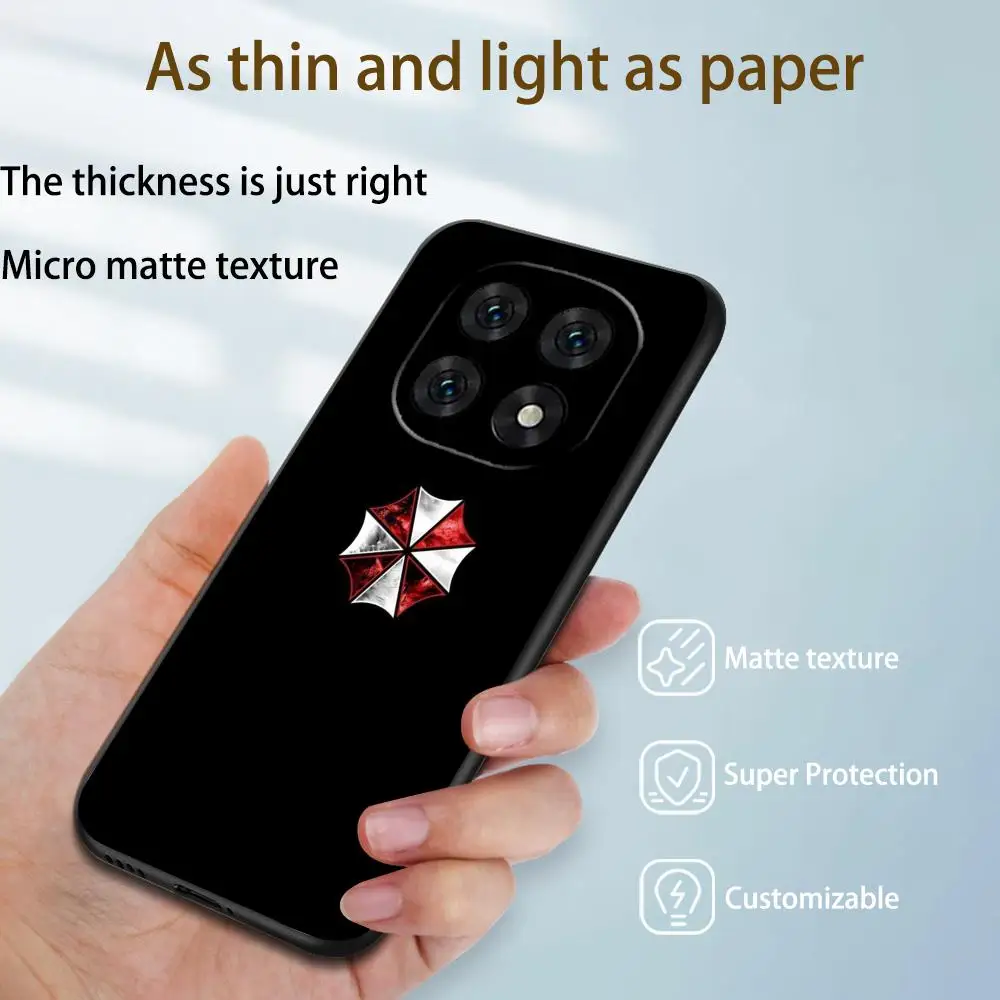 Hot Classic Evil Umbrella Phone Case Soft Black Phone Cover For Redmi Note15 11 12 13 14Pro Plus S 5G 14C A3