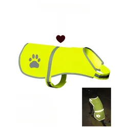 Adjustable Dog Reflective Vest Waterproof Fluorescent High Visibility Dog Jacket Help Protect Your Puppy Outdoor