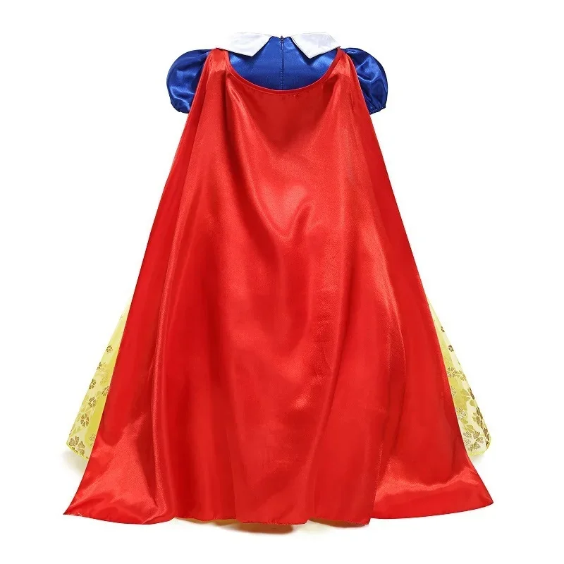 Disney Kids Girl Dress Snow White Fancy Dresses Children Party Cosplay Princess Costume Bow Patchwork Role Playing Frocks Outfit