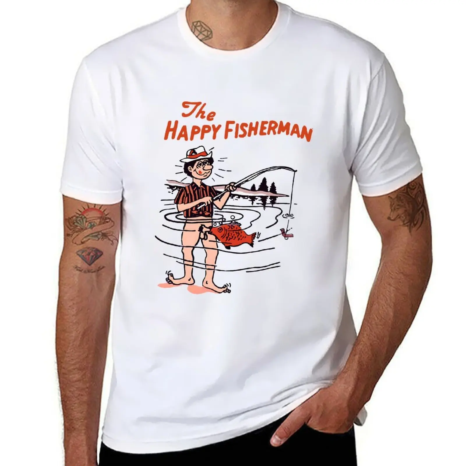 

The shirt funny custom t man Happy print man T-Shirt for cotton t shirts Fisherman shirts t