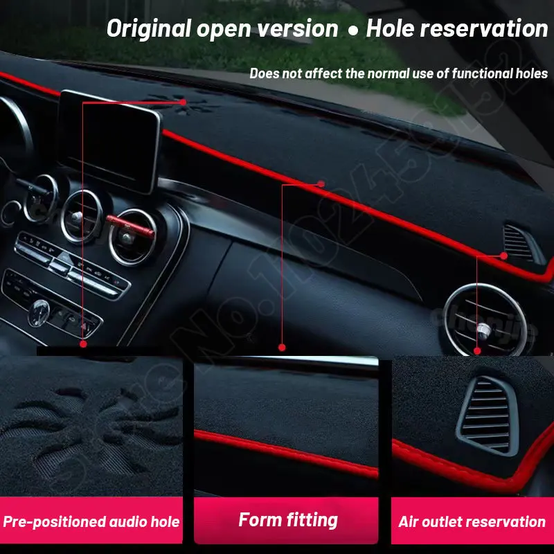 High Quality For Nissan Maxima 2016 - 2023 Car Dashboard Cover Mat Sun Shade Avoid Light Pad Carpets Anti-UV 2019 2020 2021 2022 image 2