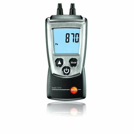 

testo 510 Differential pressure measurement from 0 to 100 hPa Digital Manometer