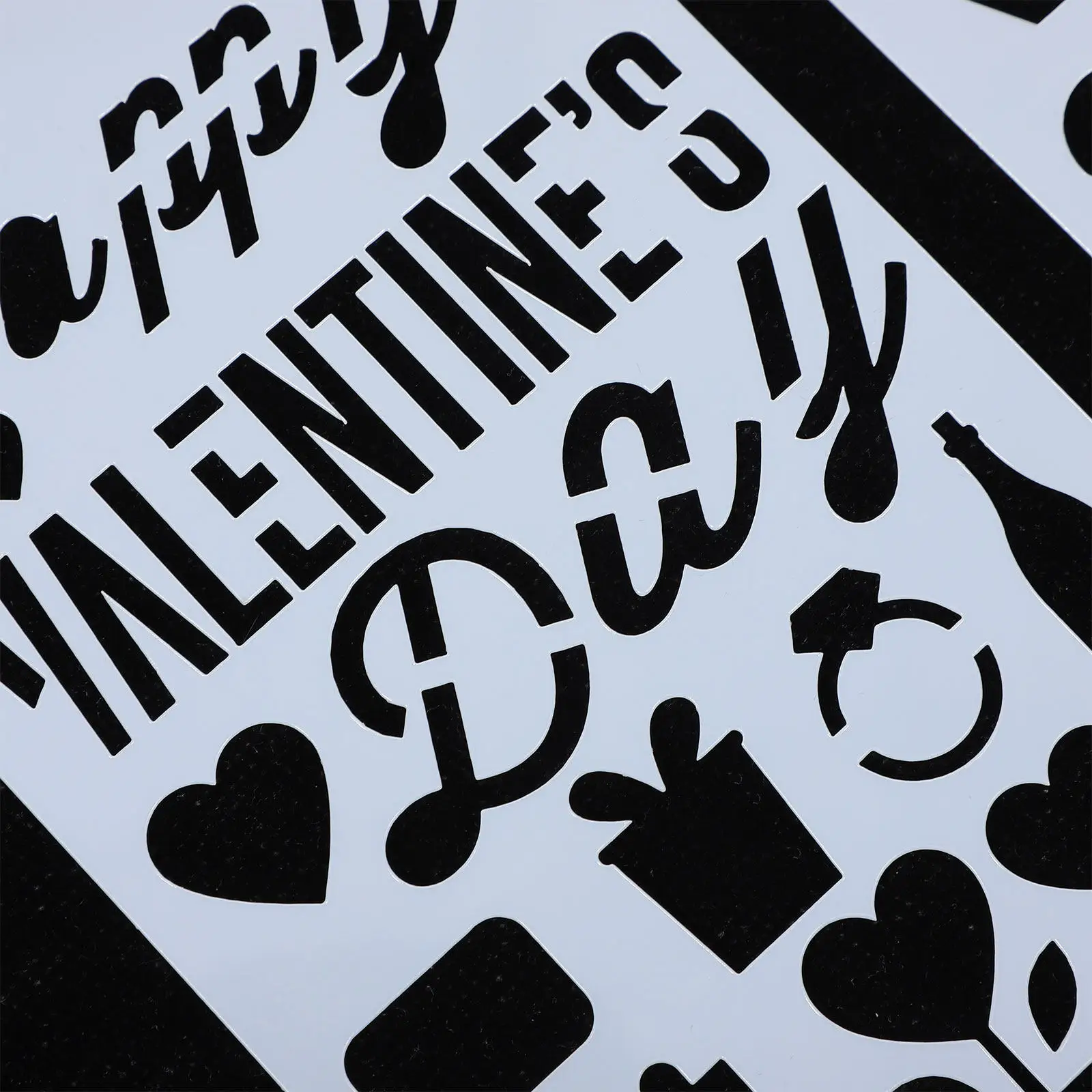 12Pcs Painting Templates Hollow Valentine's Day Drawing Stencils DIY Craft Projects Patterns Painting Templates